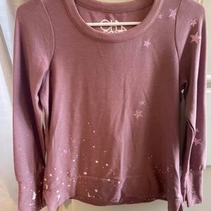 CHASER sparkly star pullover